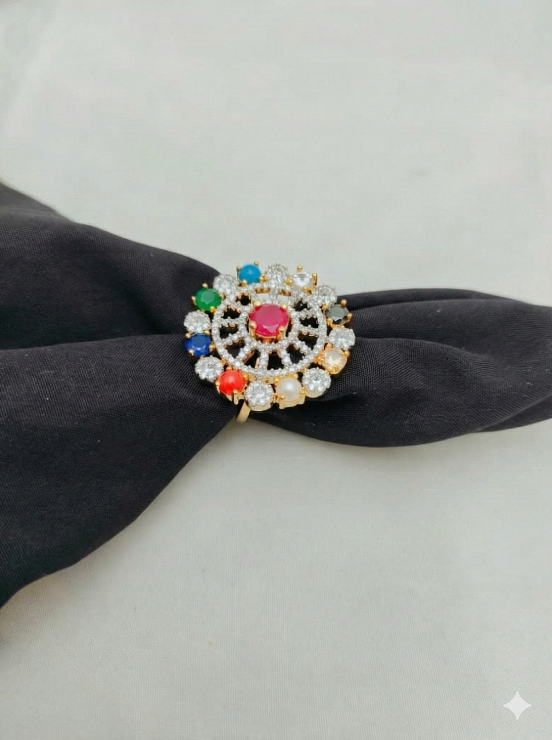 Royal Chakra Statement Ring